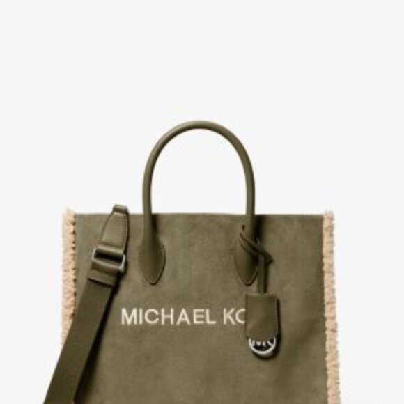 Mirella Medium Suede and Faux Shearling Tote Bag - Picture 5 of 5